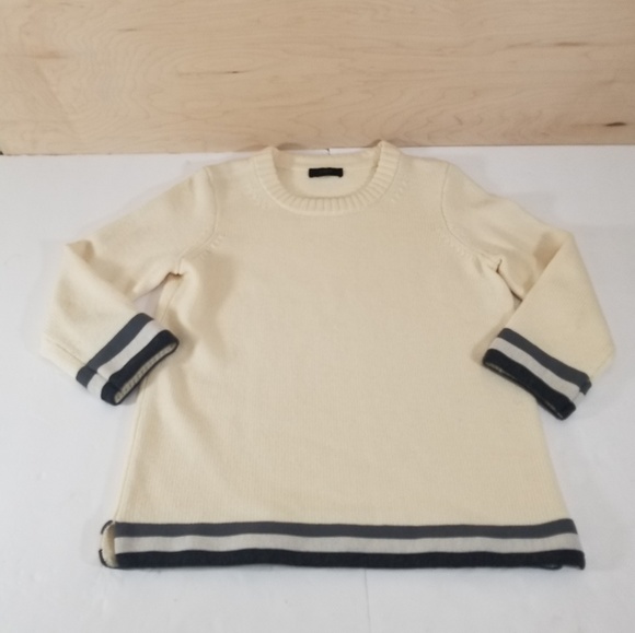 J. Crew Sweaters - J Crew Triple Tipped Sweater Off White Size XS